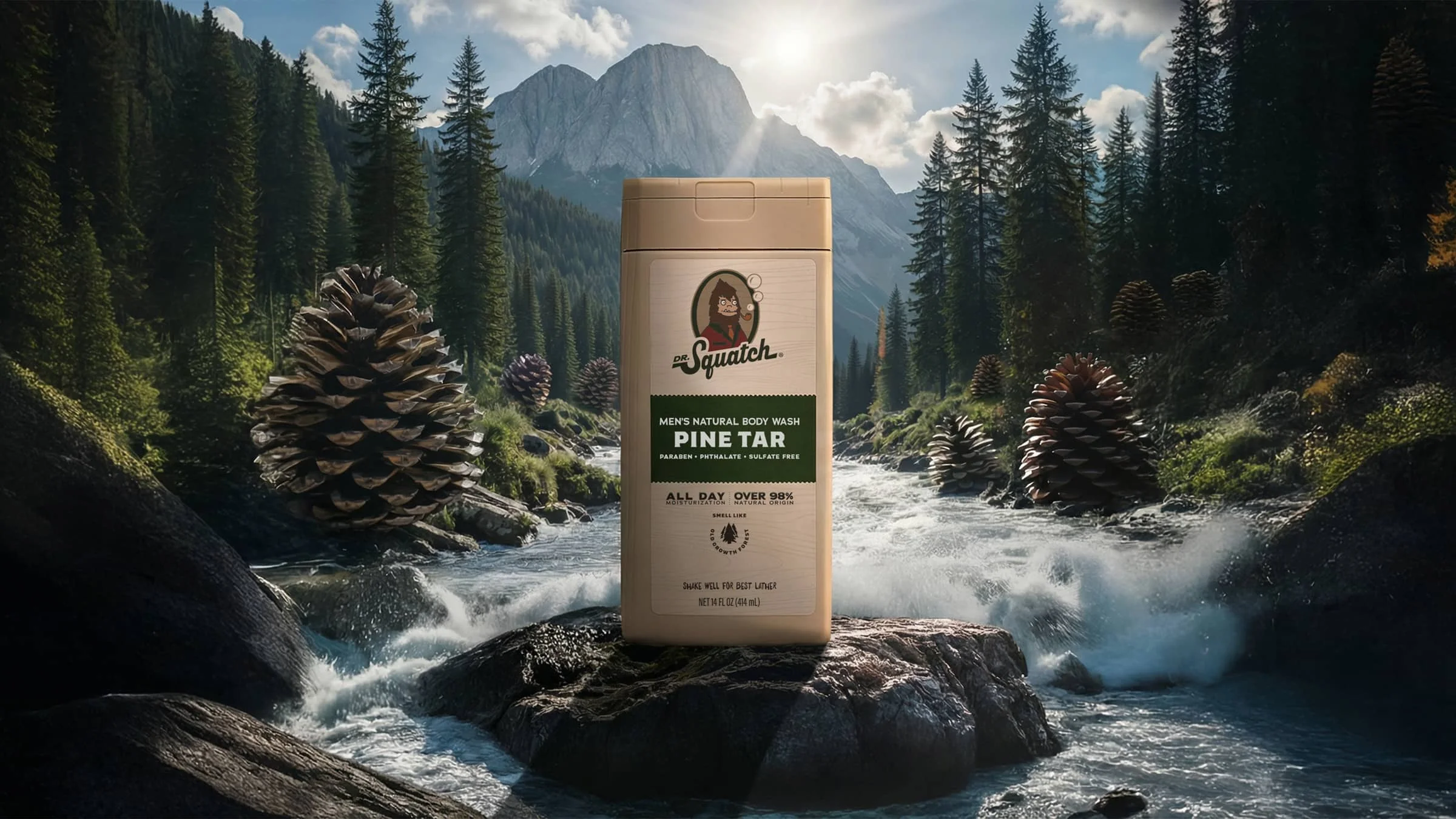 14 oz Pine Tar Body Wash - Image 2