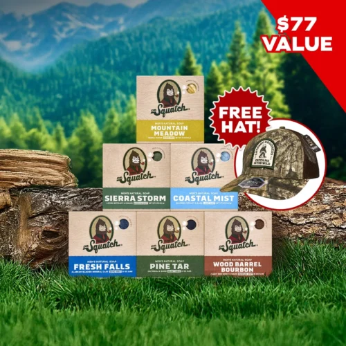 6 Pack Bar Soap + FREE Realtree Hat