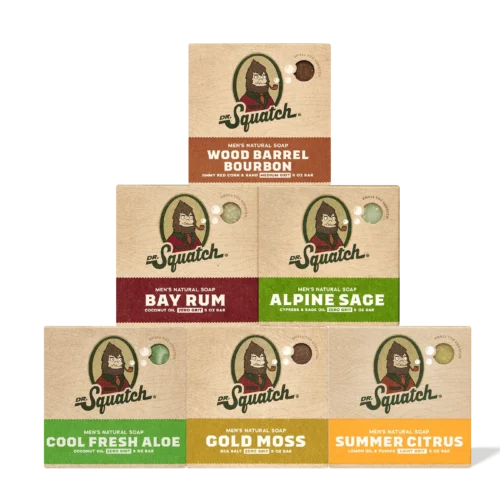 Bar Soap 6-Pack with Free Travel Case