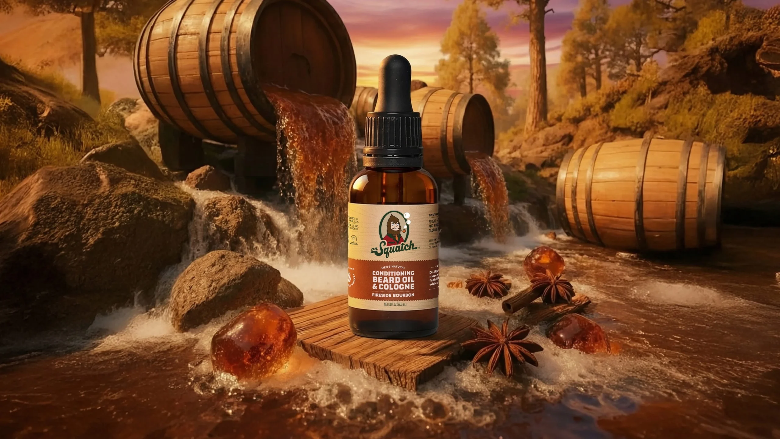Conditioning Beard Oil & Cologne Fireside Bourbon - Image 2