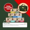 FREE Toiletry Bag + 9-Pack Bar Soap